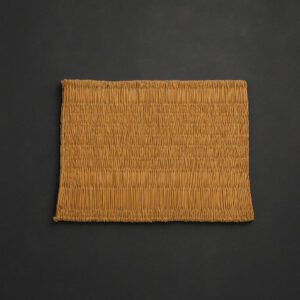 Gyékényből készült alátét terítékre, természetes színben, vintage stílusban, kézműves